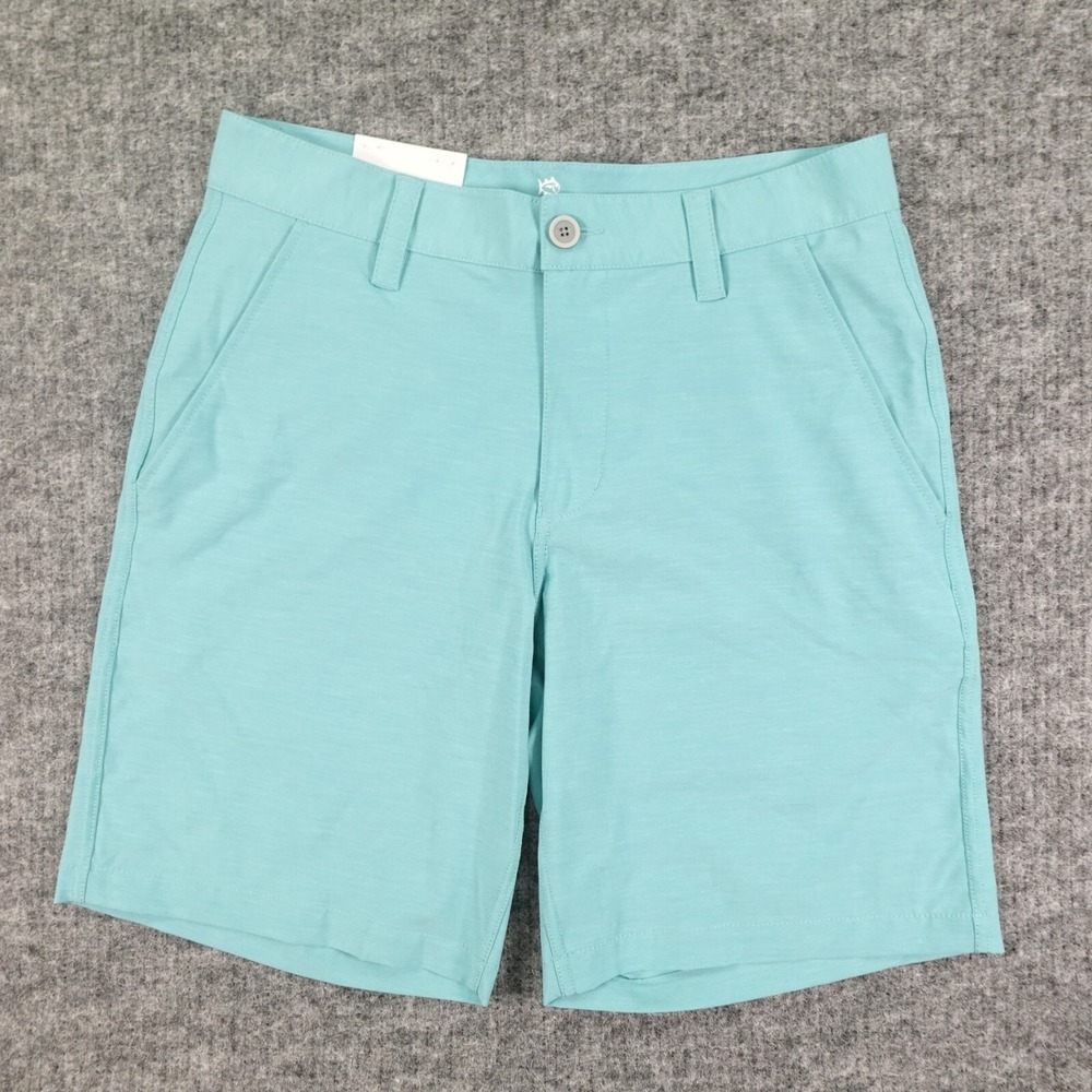 Southern Tide Shorts Mens 30 Blue Aqua Heather T3 Gulf Stretch Performance Light